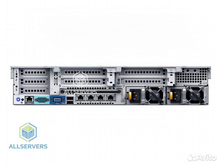 Сервер dell R730 H730 8*sff 2xE5-2667v3 672GB