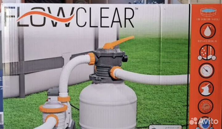 Фильтрационная станция с насосом 8400л в час