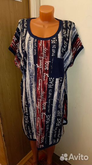 Женская платье туника на 58-60 размер