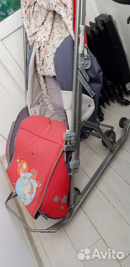 Детские санки коляска с колесами
