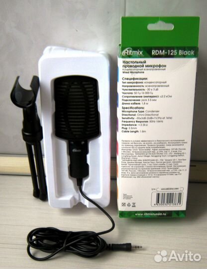 Микрофон Ritmix RDM-125