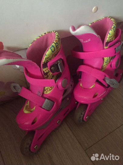 Роликовые коньки детские. Размер 26-29