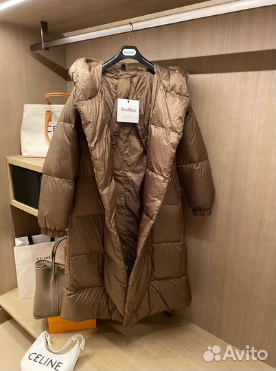 Пуховик длинный maxmara S M L XL