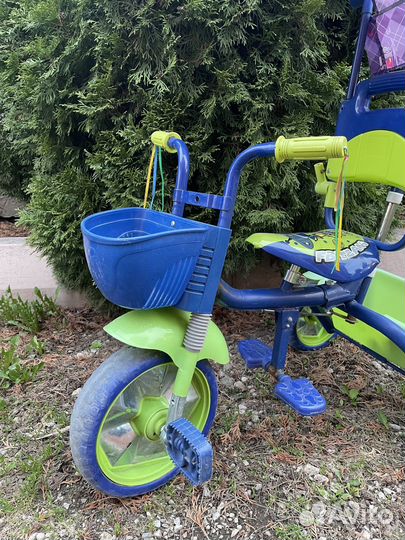 Велосипед детский с родительской ручкой