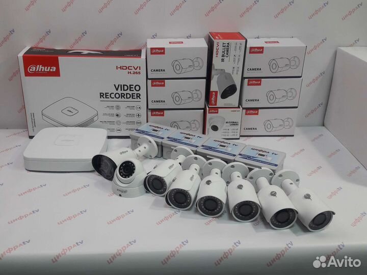 Комплект видеонаблюдения Dahua 8 камер