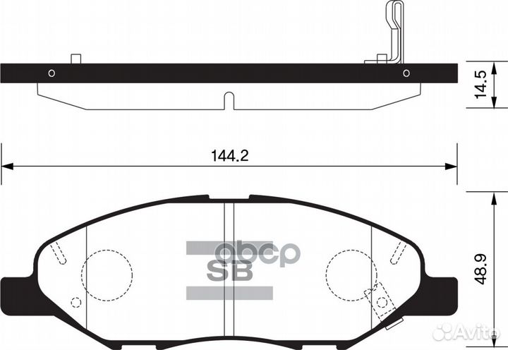 Колодки тормозные nissan march 02/note(Япония)