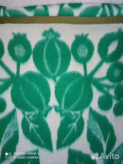 Одеяло шерстяной СССР, байковое и плед