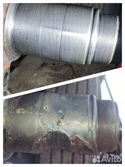 Восстановление резьб и посадок на осях без снятия