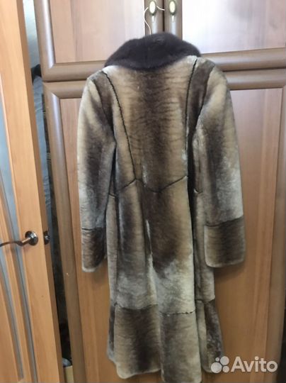 Шуба из овечьей шерсти 42