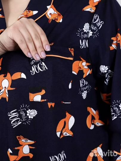 Домашний костюм пижама большой размер