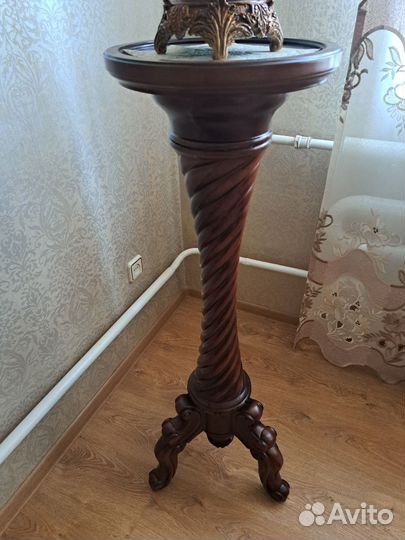 Подставка для цветов напольная деревянная