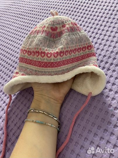 Шапка детская для девочки зимняя