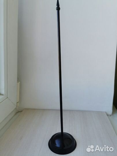 Подставка для флажка настольная чёрная