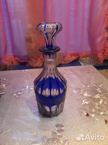 Графин мальцова.до 1917 года.двухслойное стекло