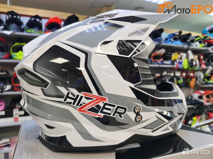 Шлем кроссовый hizer J6801