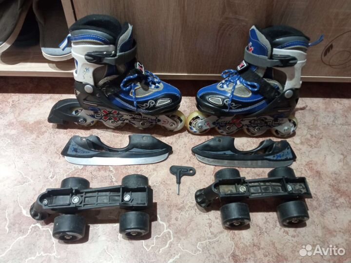 Роликовые коньки детские раздвижные