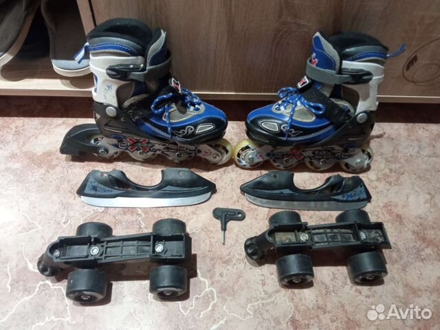 Роликовые коньки детские раздвижные