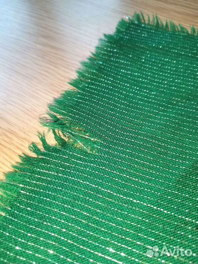 Платок шерстяной с люрексом 92см винтаж СССР