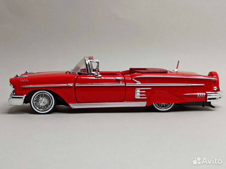 Chevrolet Impala 1958 Red 1:24 MotorMax