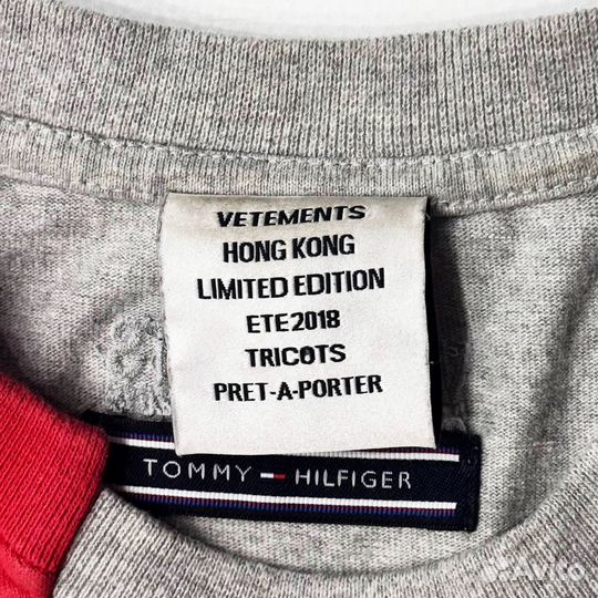 Футболка Vetements x tommy hilfiger - оригинал