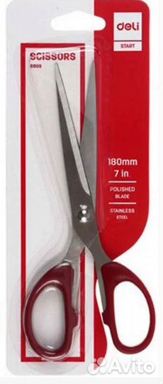 Новые универсальные офисные ножницы Deli 180 мм