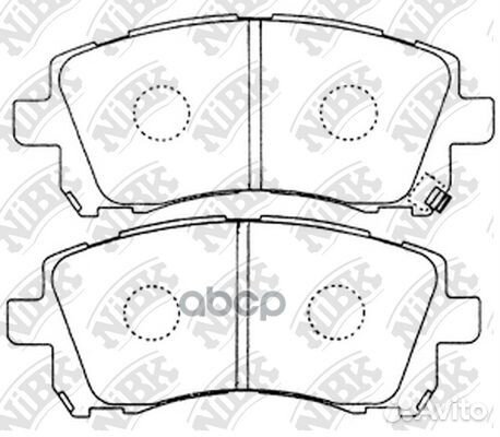 Колодки тормозные дисковые PN7390 NiBK