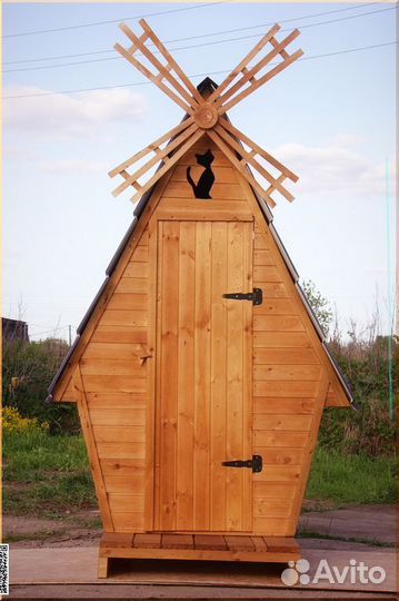 Уличный туалет деревянный JKT231