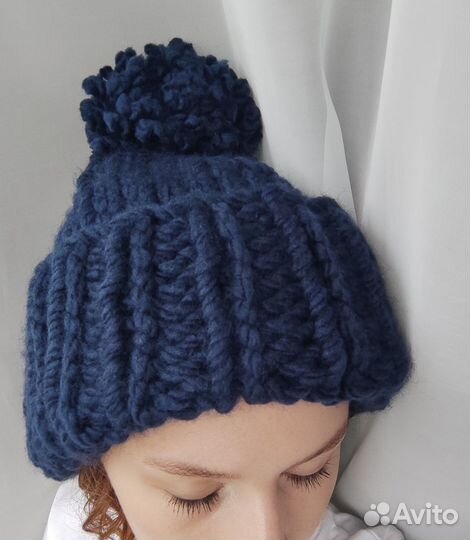 Шапки крупной вязки
