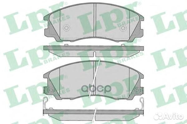Колодки тормозные hyundai terracan 01-03 передние