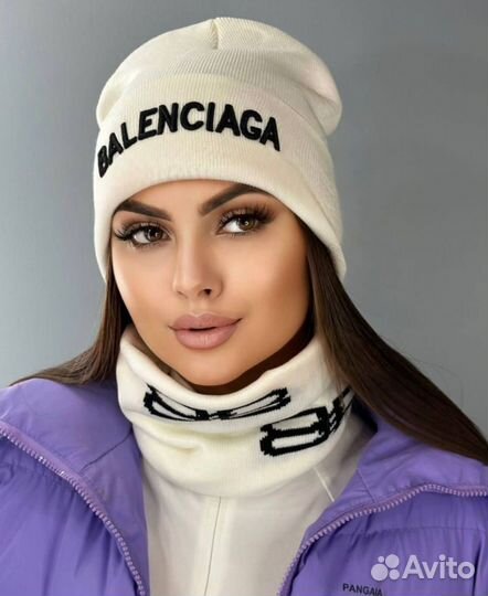 Шапка и снуд balenciaga