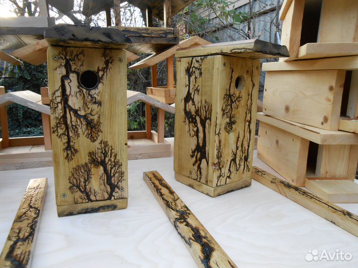 Скворечник (синичник), кормушки для птичек