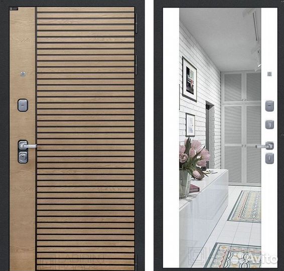 Дверь входная Коричневая шумо-изоляционная