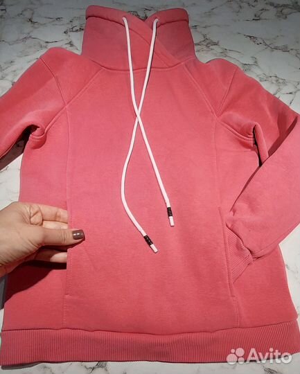 Теплый костюм для девочки с начесом, 122-135см