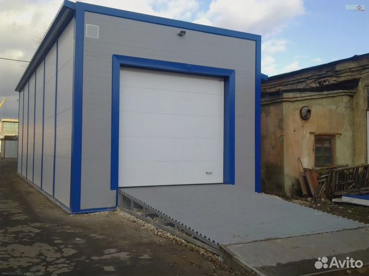 Установка боксов из сэндвич панелей