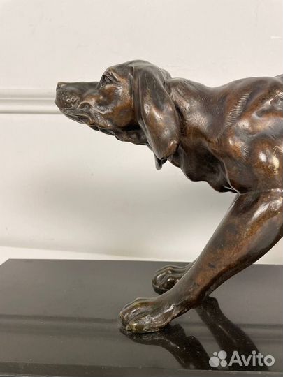 Антикварная скульптура «Пойнтер»