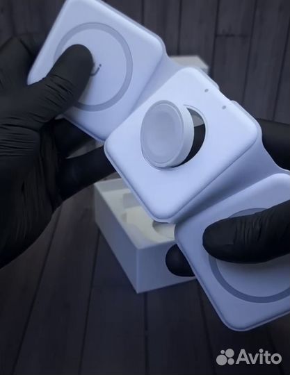Беспроводная зарядка magsafe 3 в 1