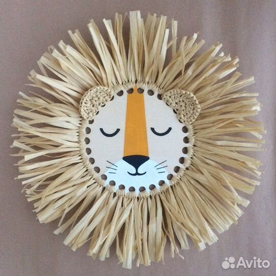 Панно из дерева, эко декор картина в детскую