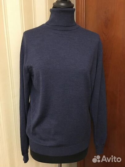 100 шерсть Водолазка Италия 46