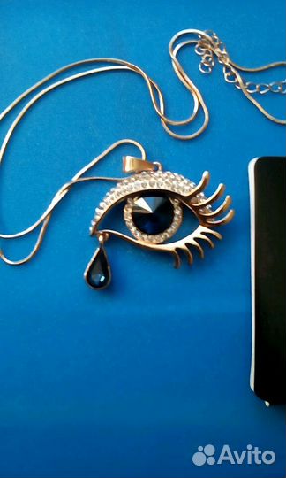 Кулон - оберег Синий глаз на цепочке