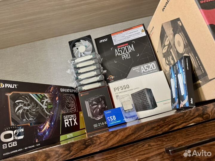 Игровой пк RTX 3070, Ryzen 5 5600, 16Gb DDR4, m2