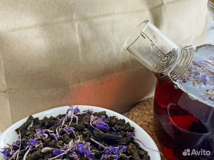 Иван-чай 1кг с цветами лето 2O23, насыщенный