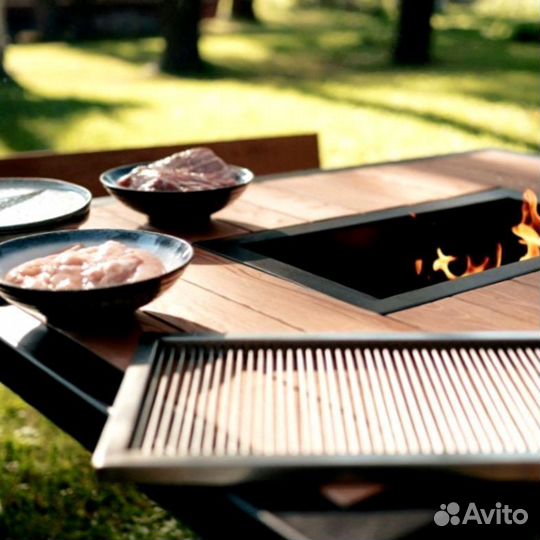 Прямоугольный стол гриль для дома и дачи мы произв