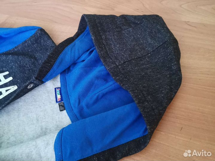 Толстовка с капюшоном на кнопках для мальчика