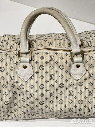 Сумка оригинал louis vuitton Lin Mini Speedy 30