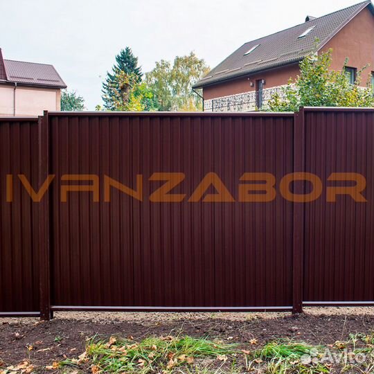 Забор из профнастила Grand Line в Комсомольске