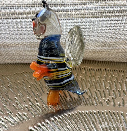 Фигурка пчелка разноцветное стекло времен СССР