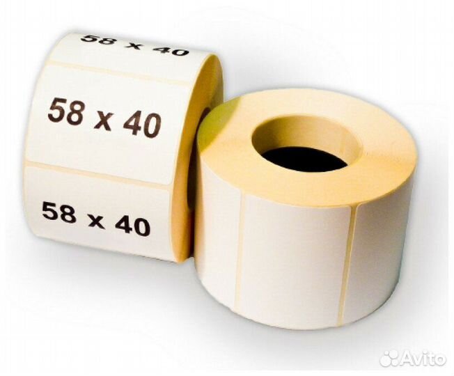 Этикетка 58х40х600 термо