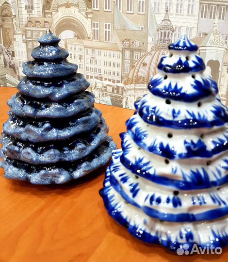 Ёлки гжель