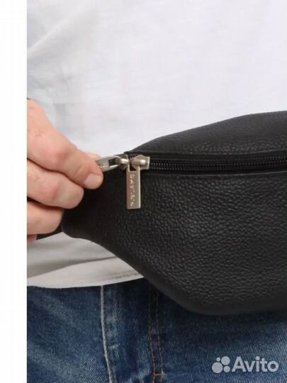 Сумка поясная кожаная R.Blake