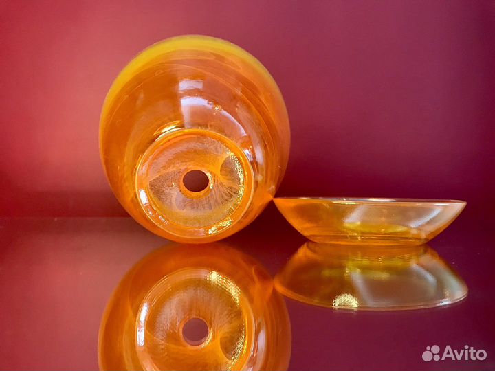 Горшок для орхидеи оранжевый